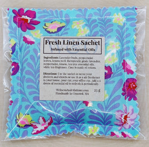 Fresh Linen Aromatherapy Sachet Blue