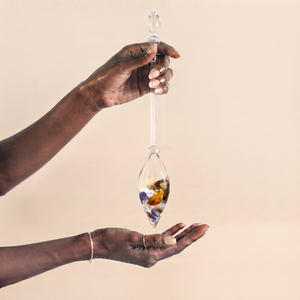 Gemstone Vial Prana – Amber, Amethyst & Chalcedony
