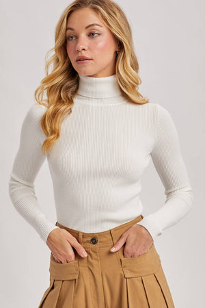 Essential Rib Turtleneck Pullover