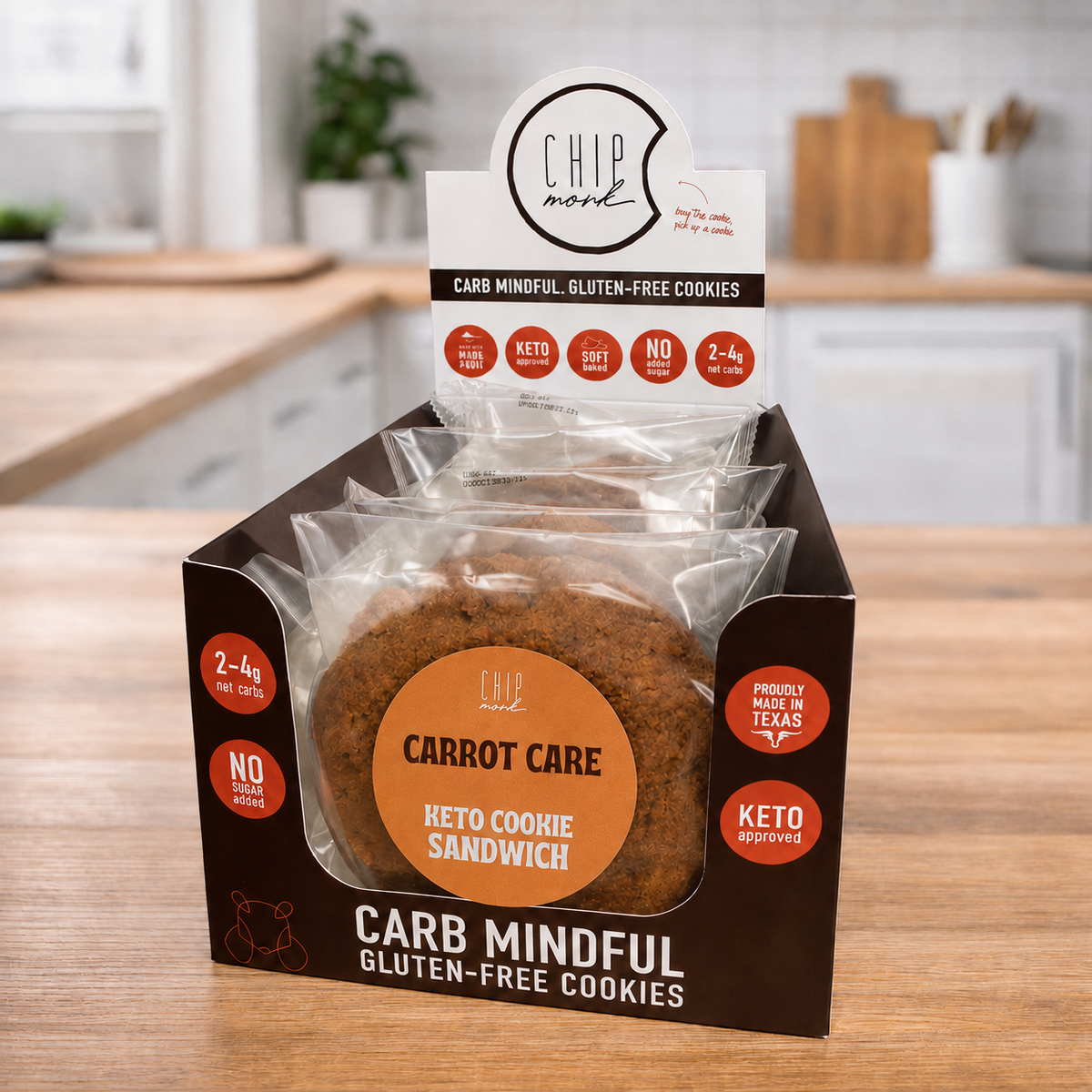 Carrot Cake Keto Cookie Sandwich