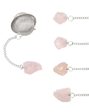 Rose Quartz Crystal Tea Infuser
