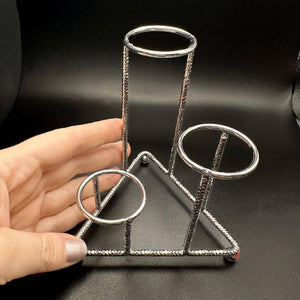 Three-Tiered Display Stand - Silver