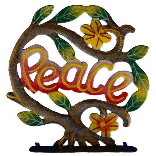 Freestanding Painted Peace Tree