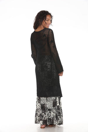 Celestial Crochet Longline Cardigan