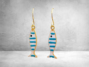 Fish Earrings, Nautical Earrings, Coastal Jewelry