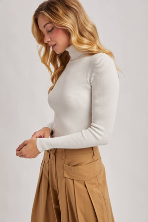 Essential Rib Turtleneck Pullover