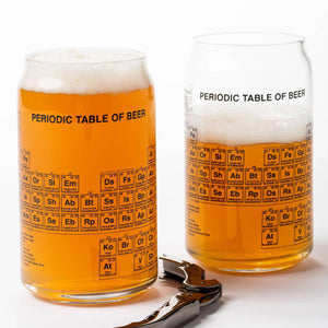 Periodic Table of Beer Can Glasses