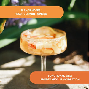 Peach Party - All Natural Functional Energy Drink