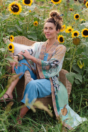 Van Gogh I Paint My Dream Opera Duster Kimono Robe