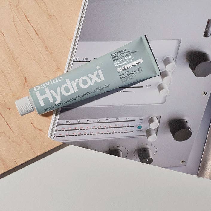 Davids Hydroxi™ Whitening + Enamel Health Toothpaste – Peppermint, 4 oz