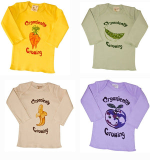 Organic Cotton Long Sleeve Infant Tee, Set of 4