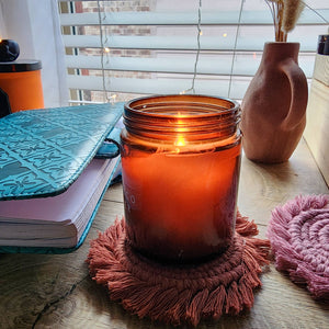 Handwoven Macrame Boho Coaster