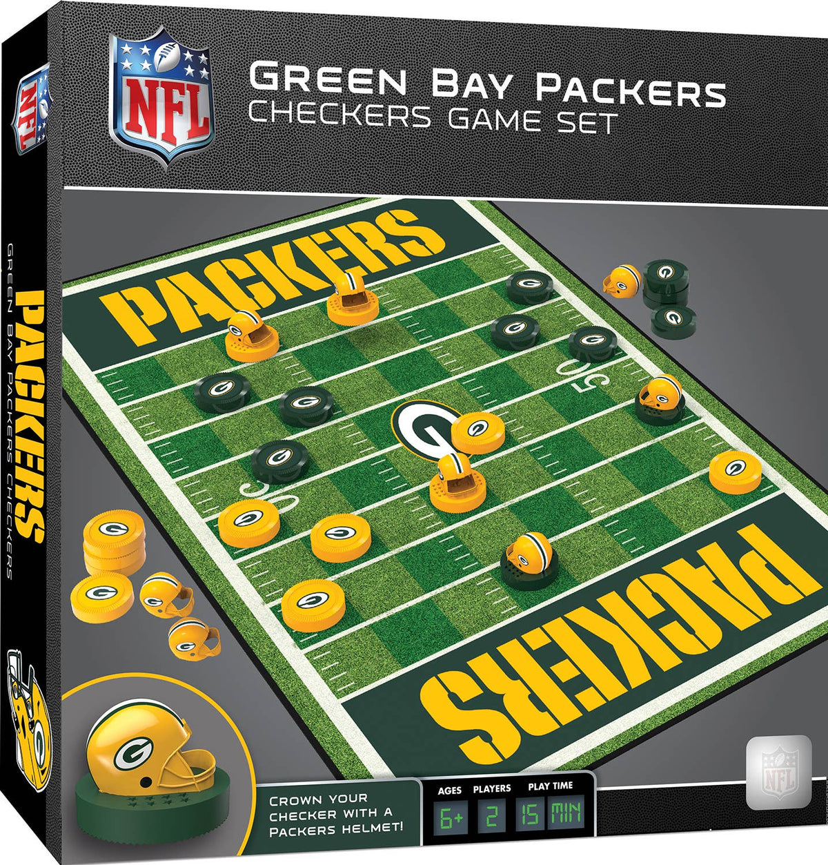 Green Bay Packers Checkers Board Game