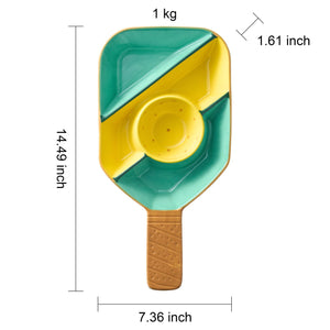 Pickleball Paddle Serving Dish - Ceramic Platter