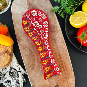 Ceramic Spoon Rest, Handmade Kitchen Decor, Spoon Holder