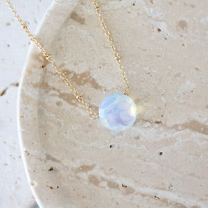 Opalite Coin Necklace