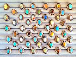 Handcrafted Natural Stone Ring Collection