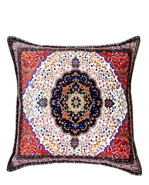 Red Decorative Pillow Cover 18x18, Handmade Throw Pillow