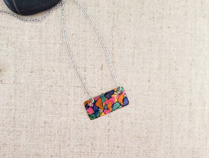 Copper & Stainless Steel Bar Necklace