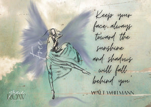 Keep Your Face - Grace Row Glass Wall Hanging