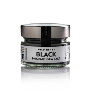 Black Pharaoh Sea Salt - Cyprus Fleur de Sel with Activated Charcoal 70g