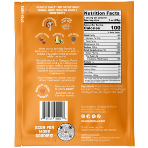 Pan's Mushroom Jerky - Original 1 oz. Single Serving