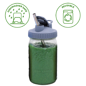 Stainless Steel Smoothie Straw for Quart Mason Jars