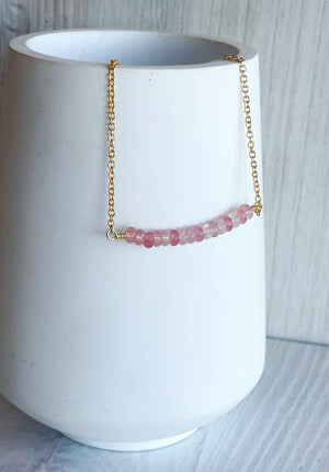 Cherry Quartz Necklace