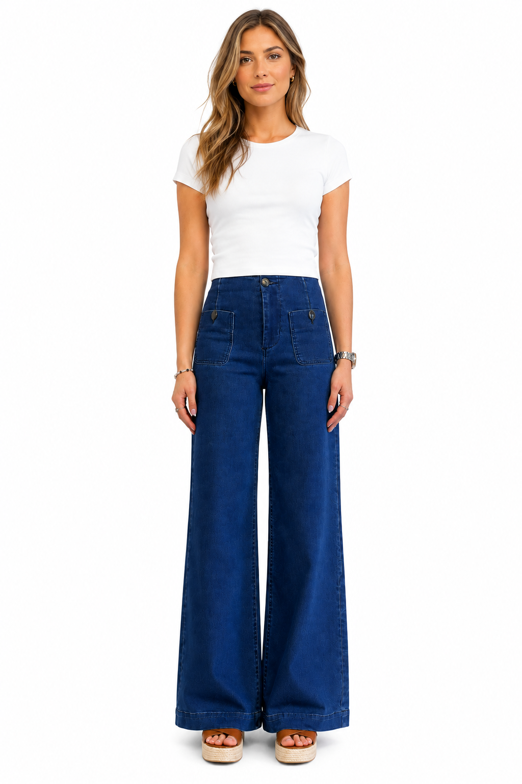 Better Butter Wide-Leg Patch Pocket Jeans – Safia