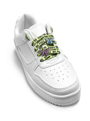 Be Free Butterfly Charms Shoelace Set