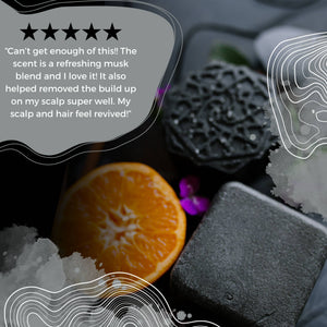 Detox and Clarifying Shampoo Bar, Midnight Musk