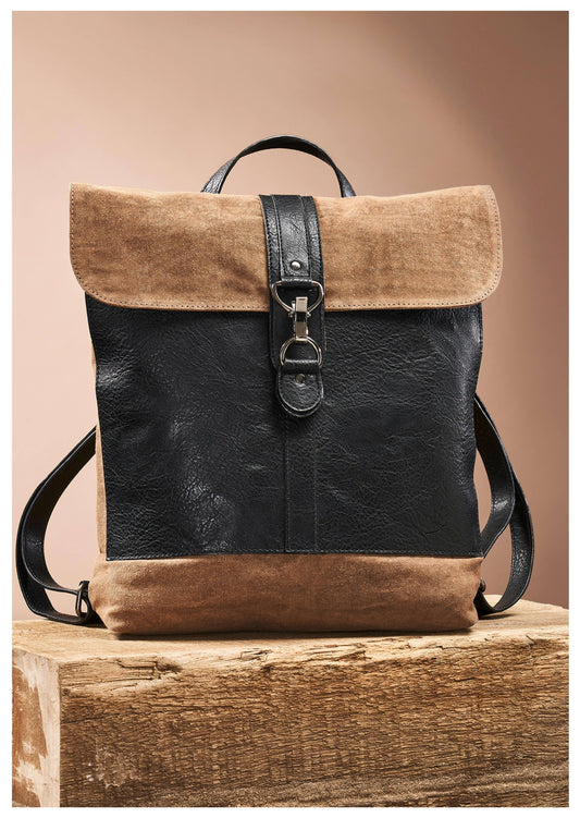 Landry Up-Cycled Canvas Convertible Women's Backpack