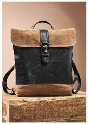 Landry Up-Cycled Canvas Convertible Women's Backpack