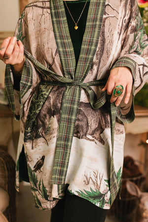 Winter Wish Christmas Matinée Duster Kimono