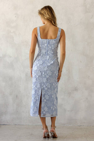 Floral Lace Midi Dress