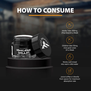 Organic Sundried Himalayan Shilajit Resin 30g