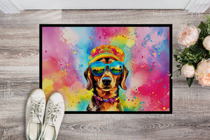 Dachshund Hippie Dawg Doormat, 24x36