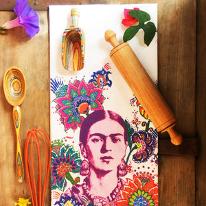 Frida Kahlo Kitchen Tea Towel Flour Sack Cotton
