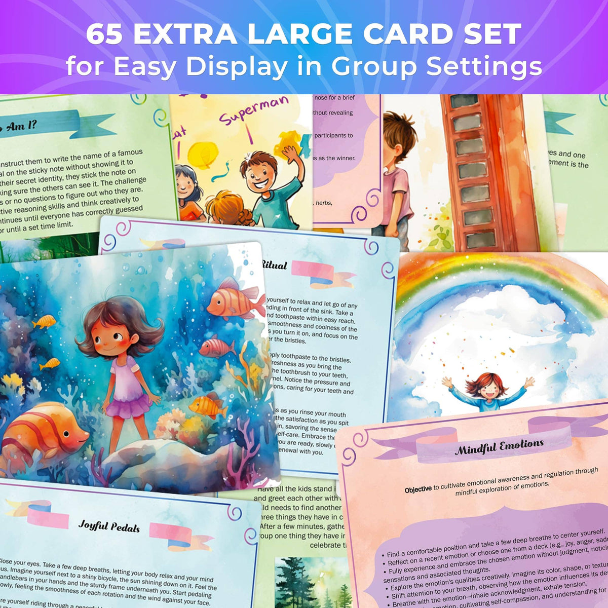 Rethink! Meditation Mindful Practices Cards for Kids