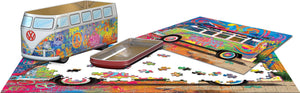 VW Bus Wave Hopper Tin Puzzle, 550 Pieces