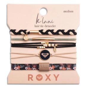 Roxy Coastal Drift Hair Tie Bracelet Set