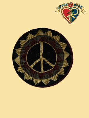 Peace Crochet Tam