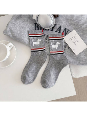 Rufia - Puppy Stripe Crew Socks