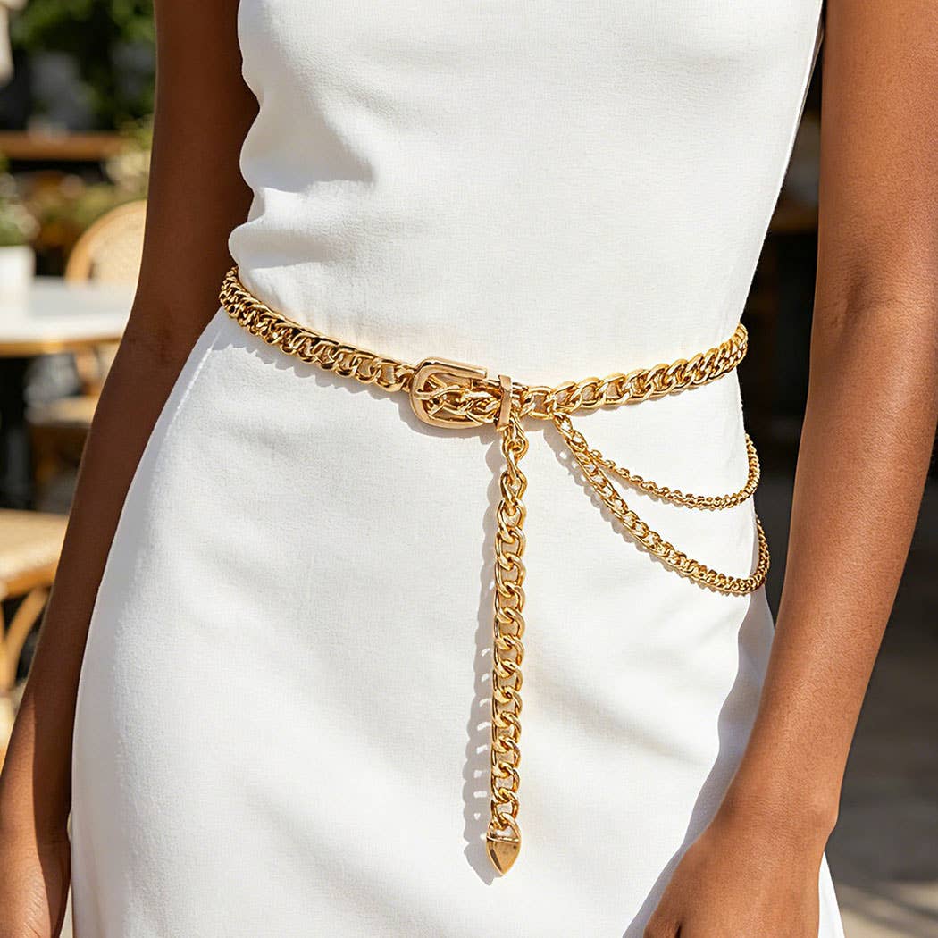 Chain Buckle Belt