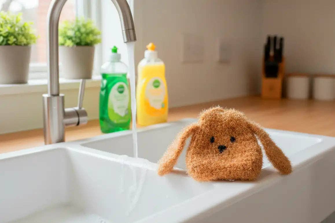 Rufus Scrubby– Cute Dog Dish Scrubber