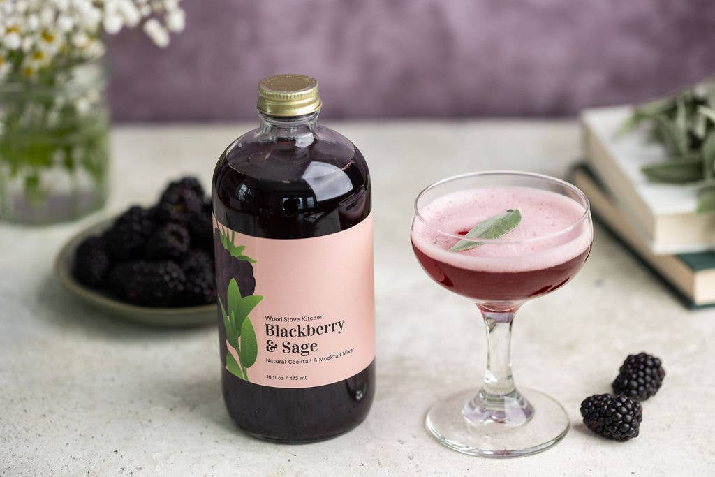 Blackberry and Sage Cocktail and Mocktail Mixer, 16 fl oz