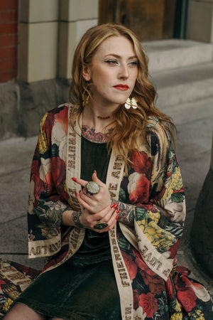 Friendship Love and Truth Opera Duster Kimono Robe