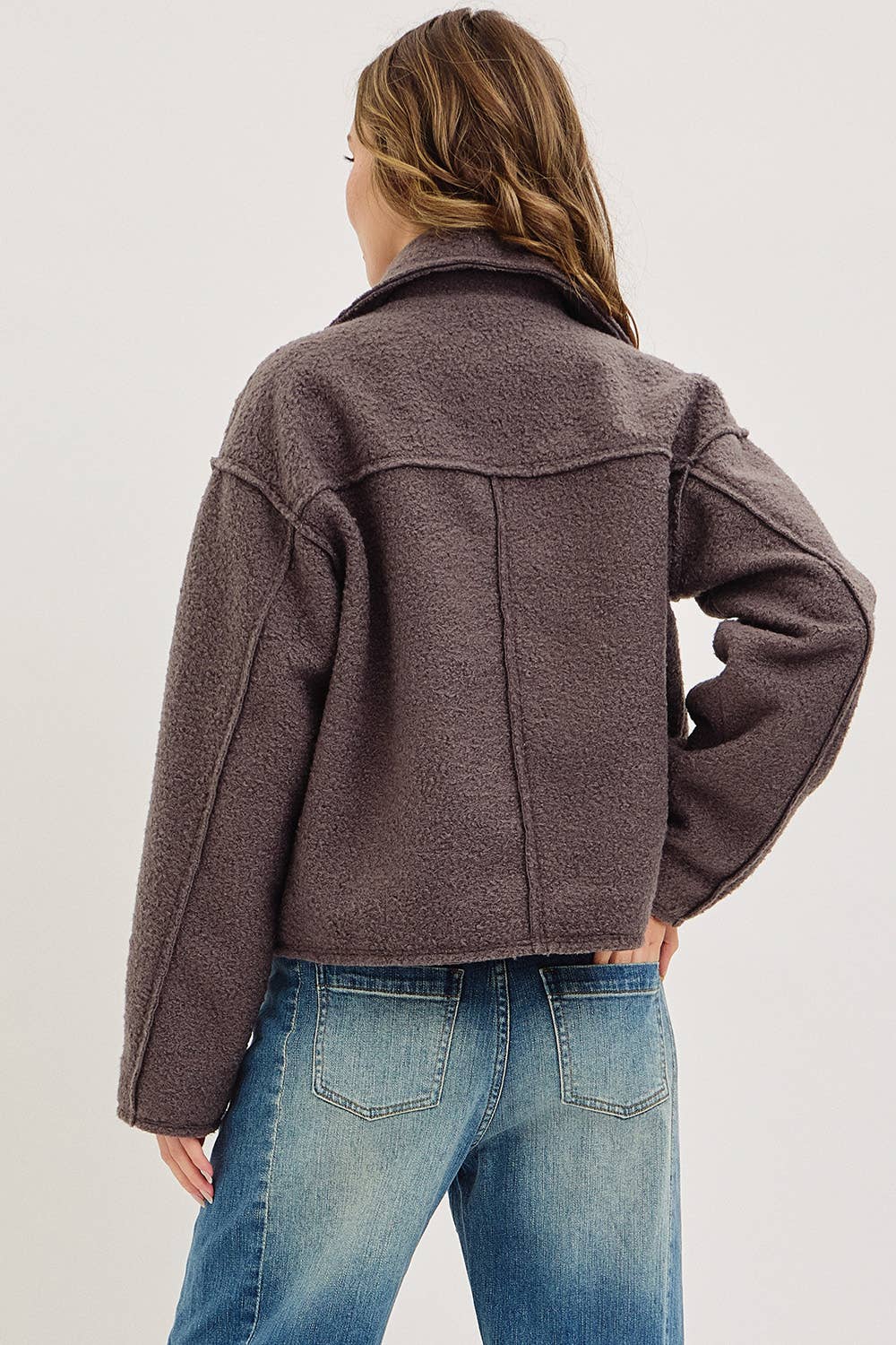 Textured Bomber Jacket