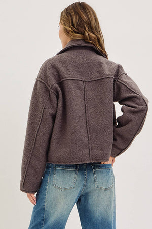 Textured Bomber Jacket
