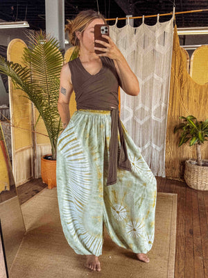 Flowy Hippie Tie Dye Baggy Yoga Pant